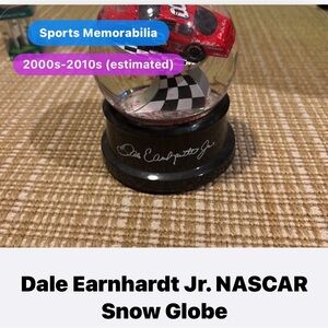 Dale Earnhardt Jr. NASCAR Snow Globe - Red Race Car